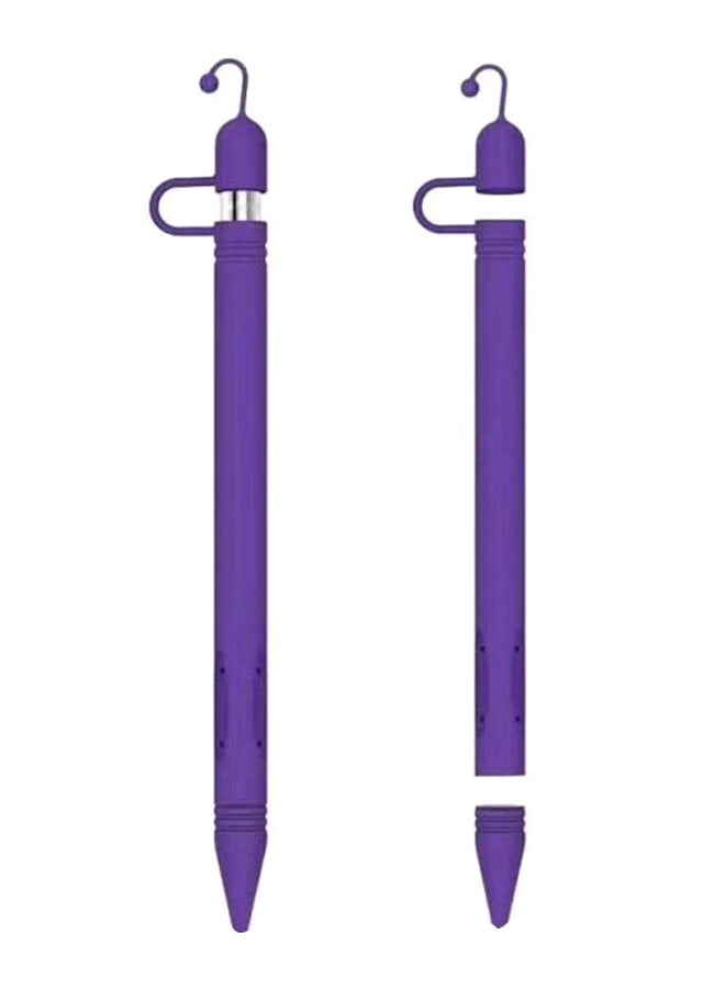 Sleeve Case Cover And Nib Cover For Apple Pencil Purple