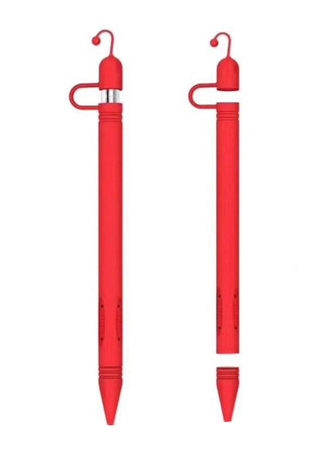 Sleeve Case Cover And Nib Cover For Apple Pencil Red