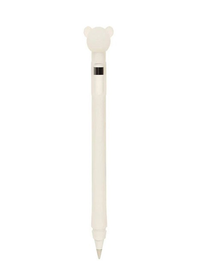 Protecting Cartoon Cap Bumper Case Cover For Apple Pencil White