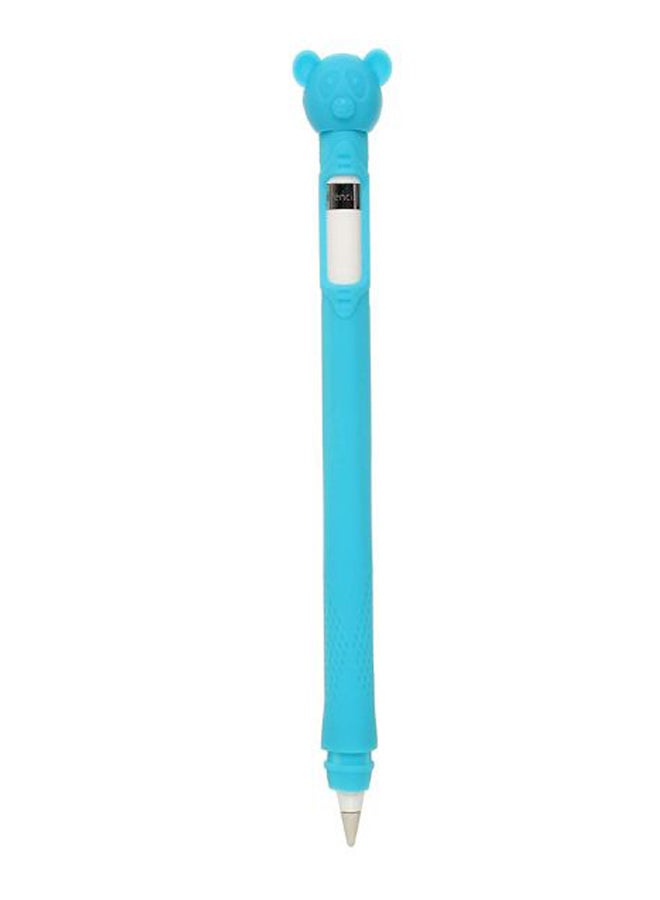 Protecting Cartoon Cap Bumper Case Cover For Apple Pencil Light Blue