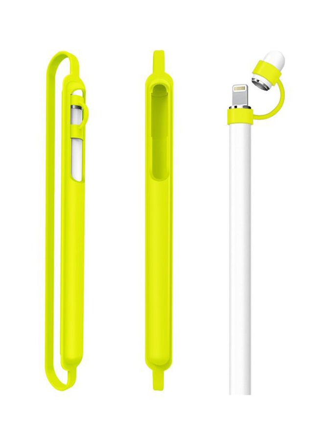 Protective Cap Holder Sleeve Cover For Apple Pencil Yellow