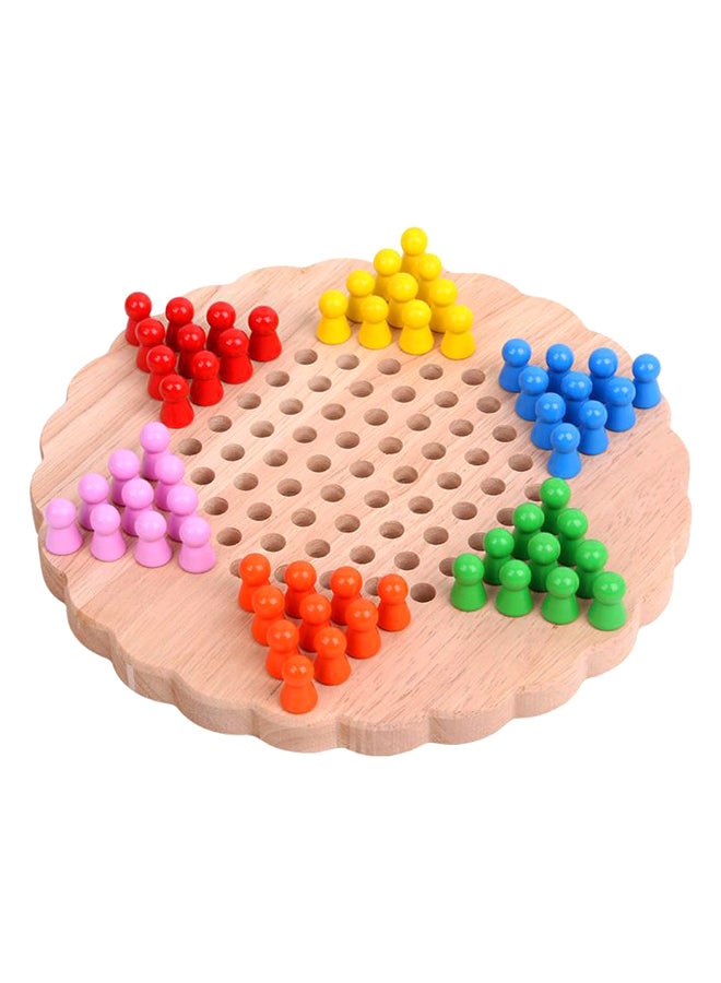 Wooden Chinese Checker Game 