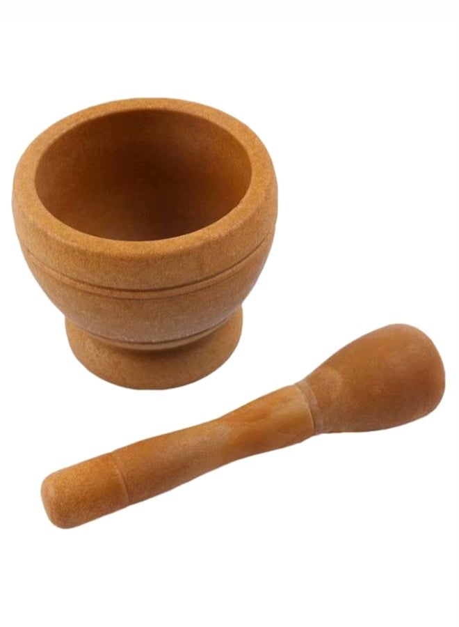 Creative Garlic Masher Bowl Brown 17cm 