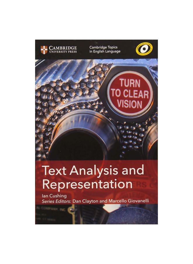 Text Analysis And Representation Paperback English by Ian Cushing - 2018