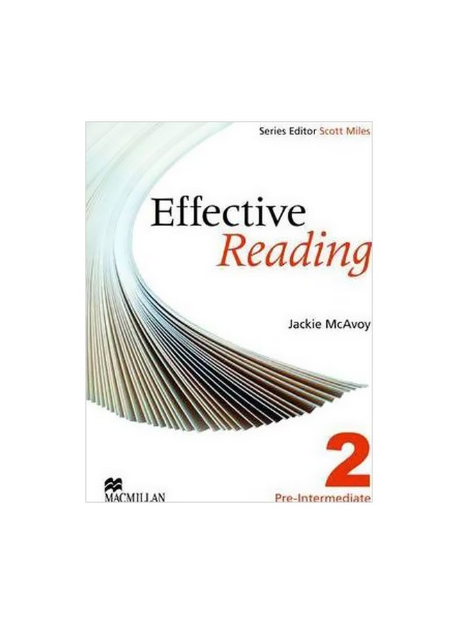 Effective Reading Pre Intermediate Student's Book 2 Paperback English by Jackie McAvoy - 01-Jan-09 