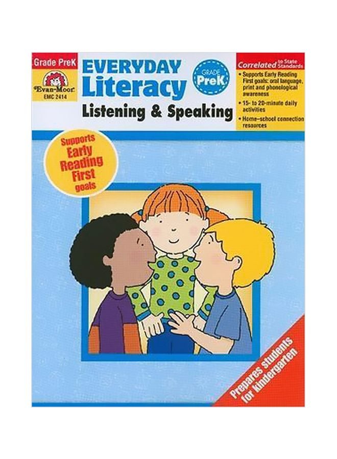 Everyday Literacy: Listening And Speaking Grade PreK Paperback English by Evan-Moor Educational Publishers - 01-Jan-10 
