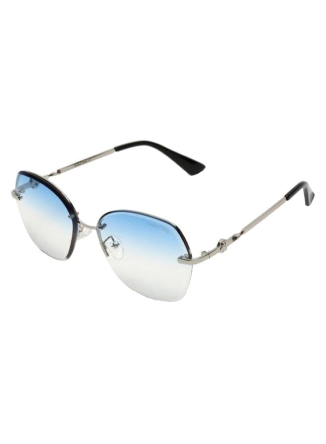 Bianco Nero Women's UV Protective Asymmetrical Frame Sunglasses 2367  - Image 2
