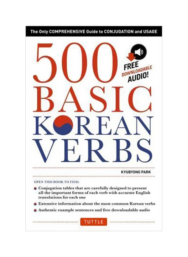 null - 500 Basic Korean Verbs: Only Comprehensive Guide To Conjugation And Usage Paperback English by Kyubyong Park - 04-Aug-15 - Image 1