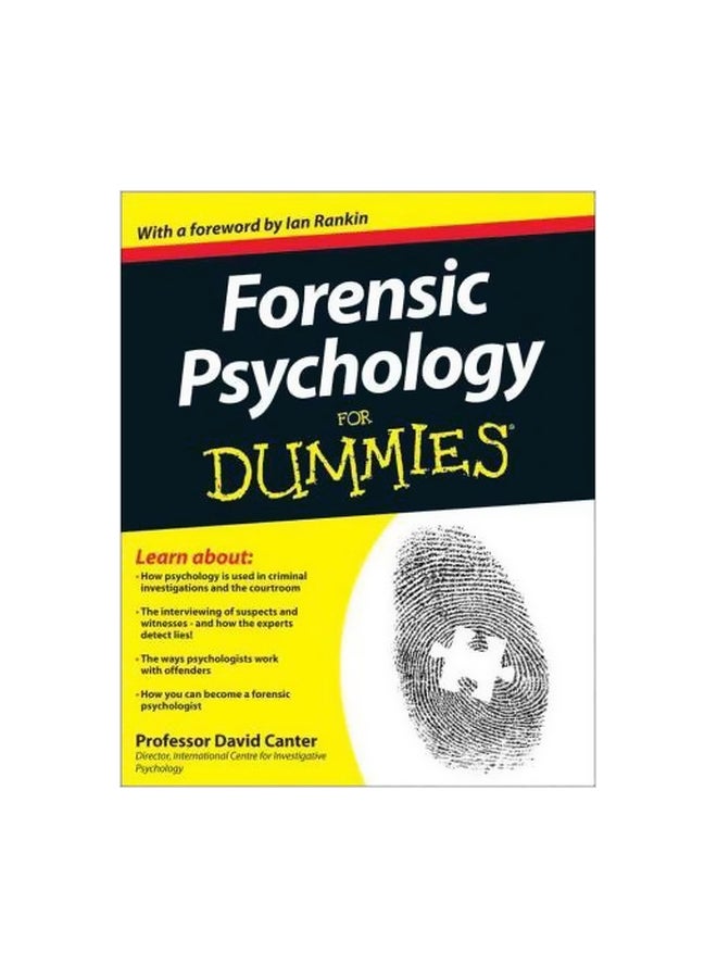 Forensic Psychology For Dummies Paperback English by David D. Canter - 22-May-12 