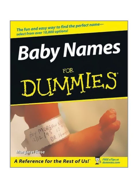 Baby Names For Dummies Paperback English by Margaret Rose - 27 May 2005