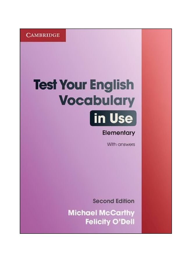 Test Your English Vocabulary In Use Elementary Paperback English by Michael McCarthy - 31 March 2010