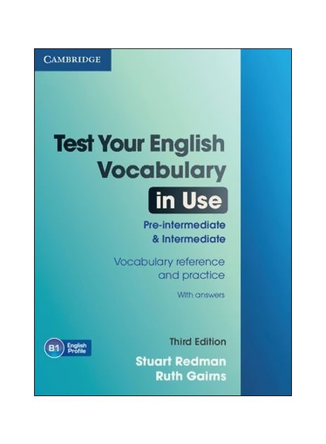Test Your English Vocabulary In Use Pre-Intermediate And Intermediate Paperback English by Stuart Redman - 8 August 2011
