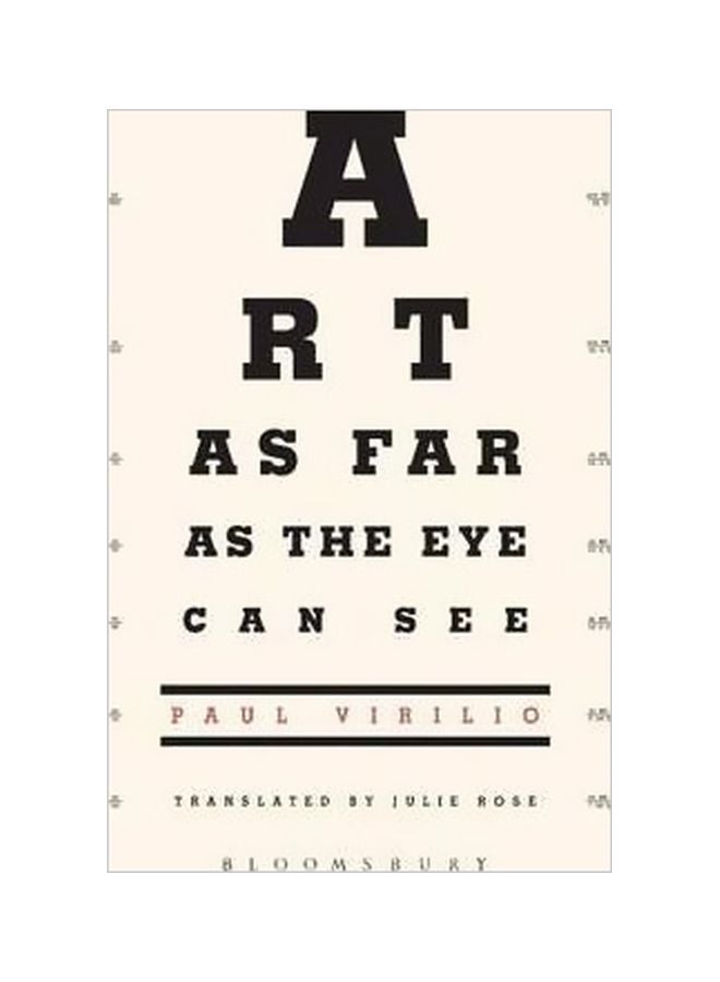 Art As Far As The Eye Can See Paperback English by Paul Virilio - 15 March 2010 
