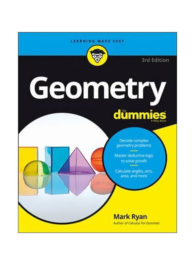 Geometry For Dummies Paperback English by Mark Ryan - 5 July 2016 