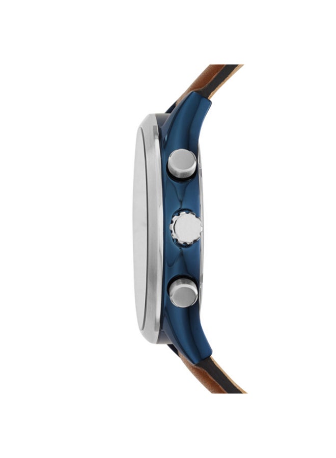 FOSSIL - Men's Fenmore Midsize Luggage Leather Multifunction Watch BQ2402 - Image 1