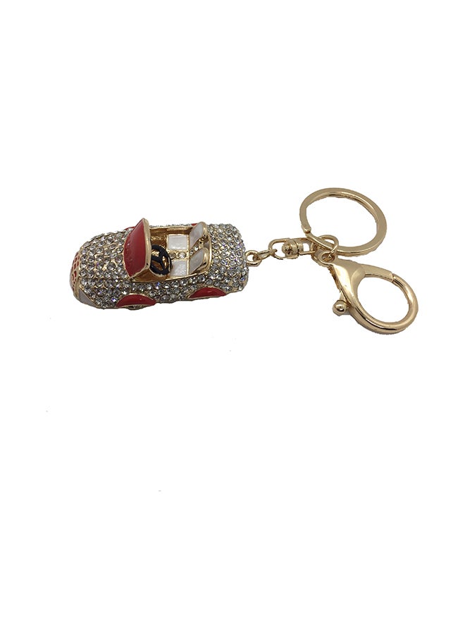 Stone Studded Car Shape Key Chain Key Ring - v1562143934/N26635498A_3