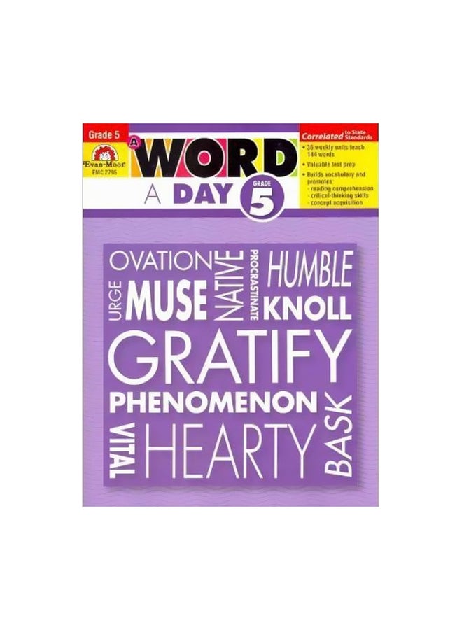 A Word A Day Grade 5 Paperback English by Evan-Moor Educational Publishers - 1 December 2008