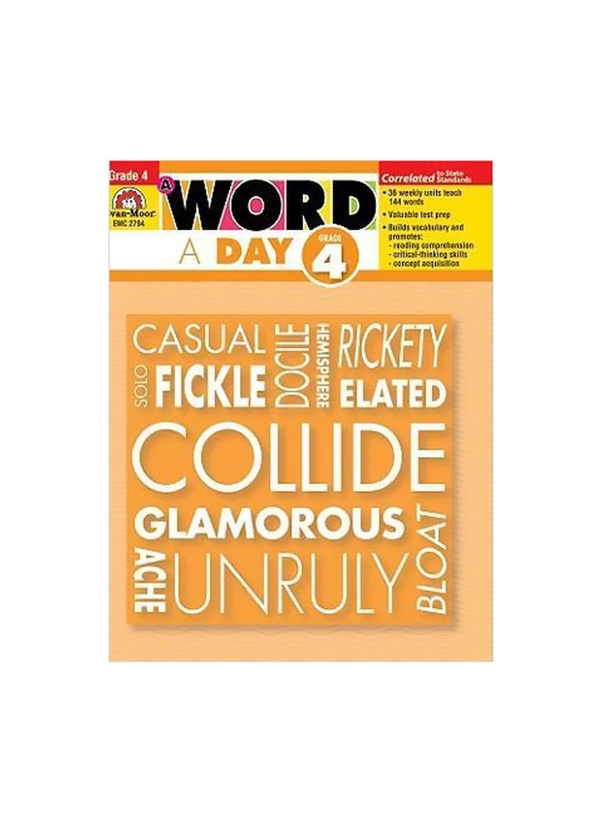 A Word A Day Grade 4 Paperback English by Evan-Moor Educational Publishers - 1 December 2008