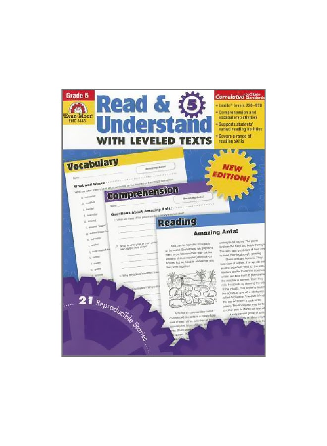 Read And Understand With Leveled Texts-Grade 5 Paperback English by Evan-Moor Educational Publishers - 1 January 2010