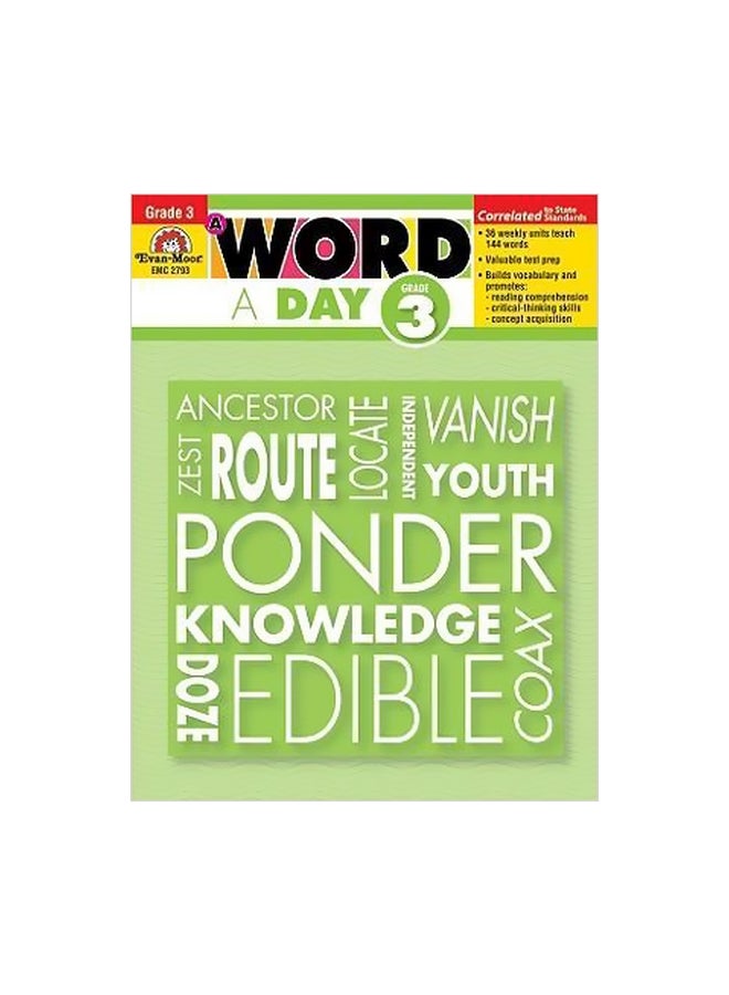 A Word A Day Grade 3 Paperback English by Evan-Moor Educational Publishers - 1 December 2008