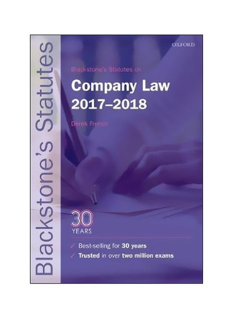 Blackstone's Statutes on Company Law 2017-2018 Paperback English by Derek French - 10 October 2017