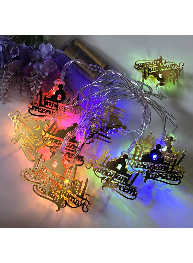 شريط إضاءة LED بتصميم قلعة لشهر رمضان أصفر Sسم - Image 2