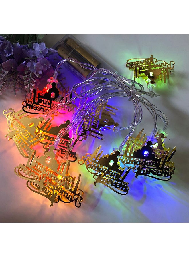 شريط إضاءة LED بتصميم قلعة لشهر رمضان أصفر Mسم - Image 3