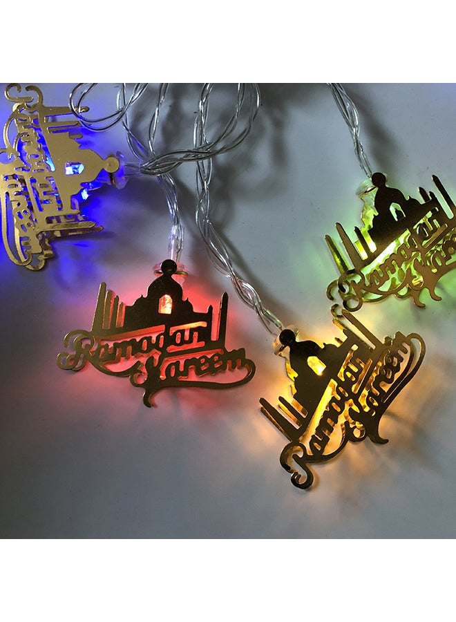 شريط إضاءة LED بتصميم قلعة لشهر رمضان أصفر Sسم - Image 3