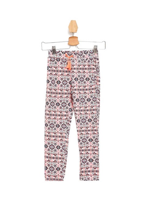 Printed Regular Fit Pyjama Pink/Black/Blue