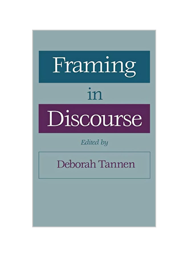 Framing In Discourse hardcover english - 01-06-1997