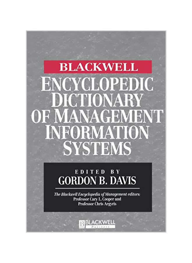 null - The Blackwell Encyclopedic Dictionary of Management Information Systems Paperback English by Davis, Gordon B. - Image 1