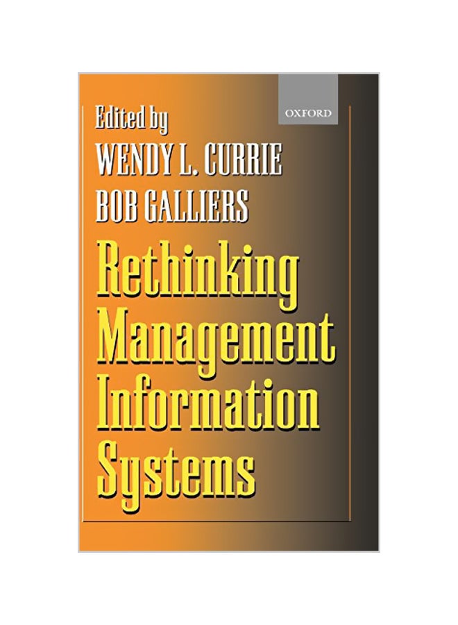 Rethinking Management Information Systems Hardcover English by Currie, Wendy L.