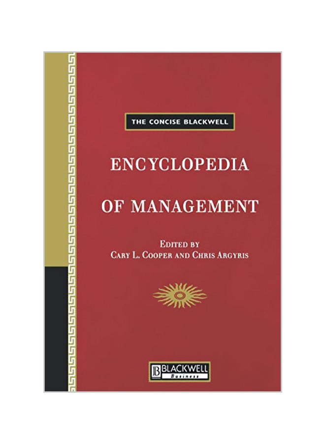 Conse Ency of Mngt Paperback English by Cooper, Cary