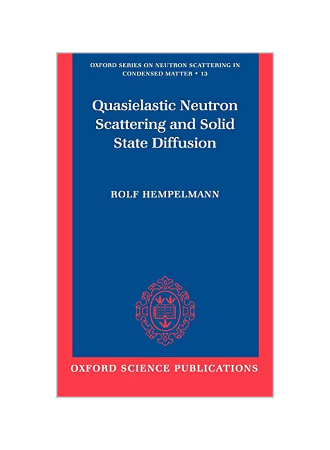 Quasielastic Neutron Scattering and Solid State Diffusion Hardcover English by Rolf Hempelmann