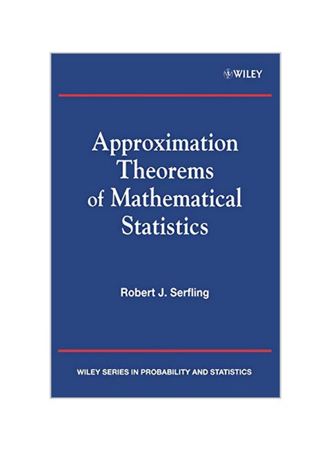 Approximation Theorems Of Mathematical Statistics Paperback English by Robert J. Serfling