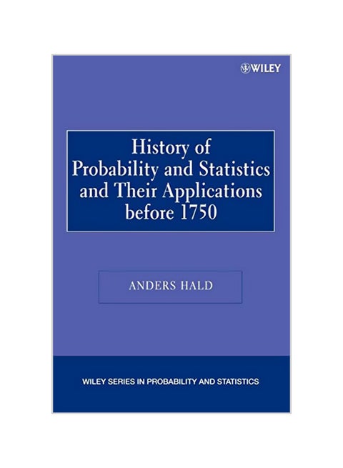 A History of Probability and Statistics and Their Applications Before 1750 Paperback English by Anders Hald
