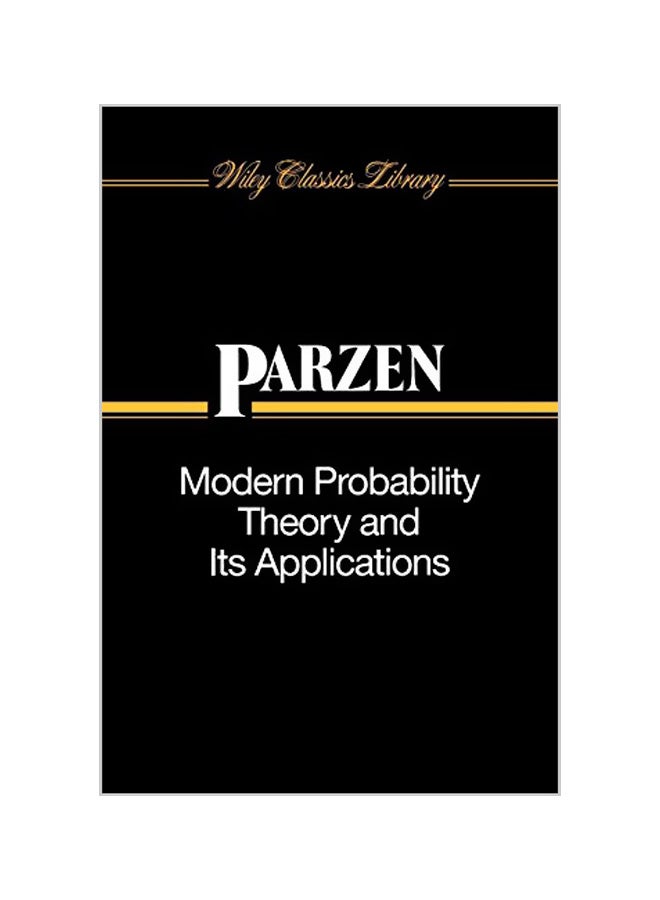 Modern Probability Theory and Its Applications Paperback English by Emanuel Parzen