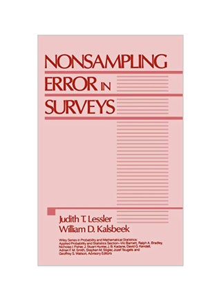 Nonsampling Error in Surveys Hardcover English by Judith T. Lessler - v1562156635/N27208423A_1