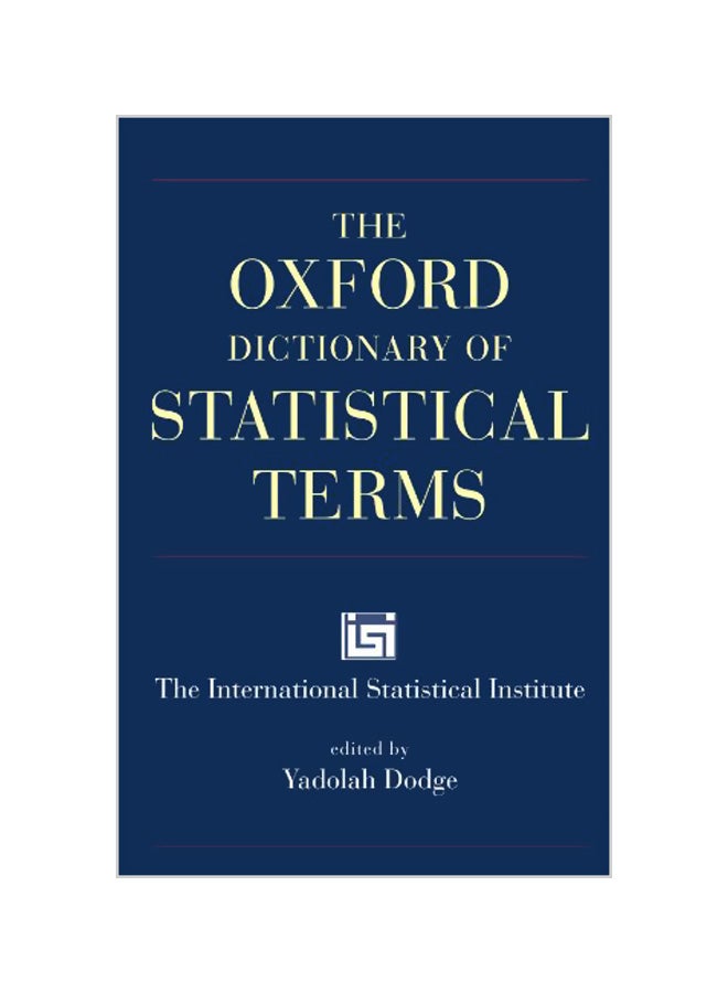 The Oxford Dictionary of Statistical Terms Paperback English by Yadolah Dodge