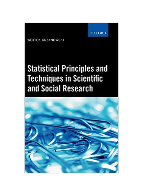 Statistical Principles And Techniques In Scientific And Social Investigations Hardcover English by Wojtek J. Krzanowski