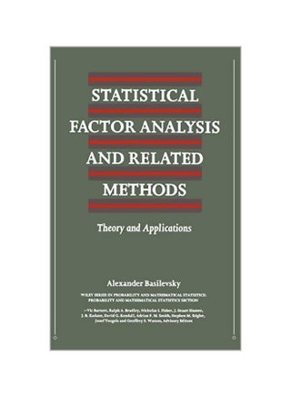 Statistical Factor Analysis and Related Methods: Theory and Applications Hardcover English by Alexander T. Basilevsky - v1562156649/N27208545A_1