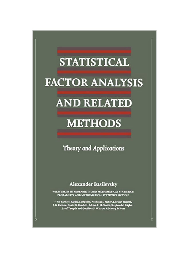Statistical Factor Analysis and Related Methods: Theory and Applications Hardcover English by Alexander T. Basilevsky 