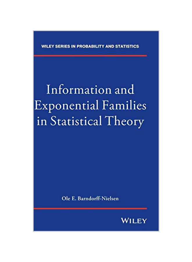 Information And Exponential Families In Statistical Theory hardcover english - 41764