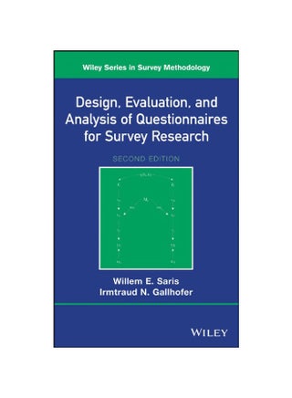 Design, Evaluation, and Analysis of Questionnaires for Survey Research Hardcover English by Willem E. Saris - v1562156655/N27208461A_1