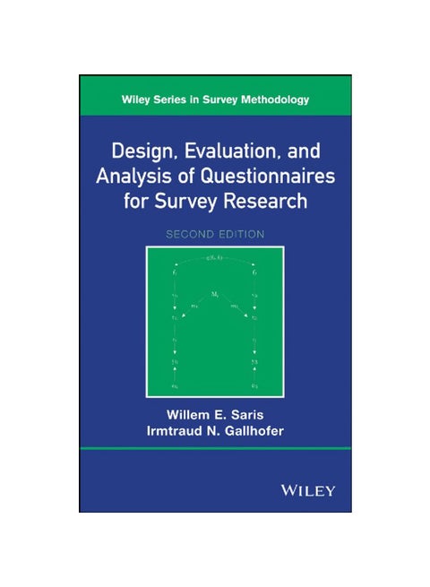 Design, Evaluation, and Analysis of Questionnaires for Survey Research Hardcover English by Willem E. Saris