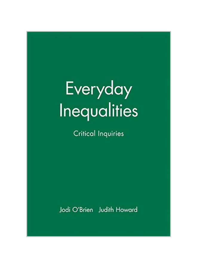 Everyday Inequalities Hardcover English by Jodi O'Brien
