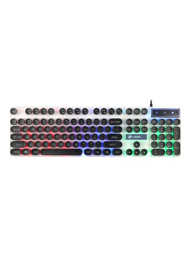 ماركة غير محددة 104 Key USB Backlight Punk Round Keycap Mechanical Wired Keyboard  - Image 1