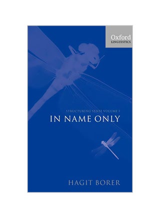 Structuring Sense: Volume I: In Name Only Hardcover English by Hagit Borer - v1562157517/N27210747A_1
