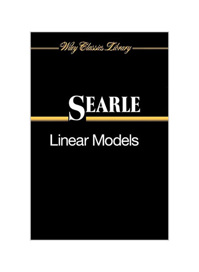 Linear Models Paperback English by Shayle R. Searle