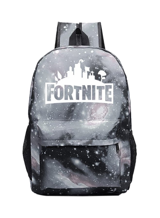 FORTNITE Game Cool Fashion Luminous Backpack Grey  - Image 1